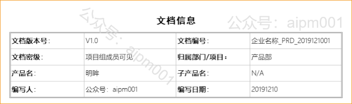 文档信息